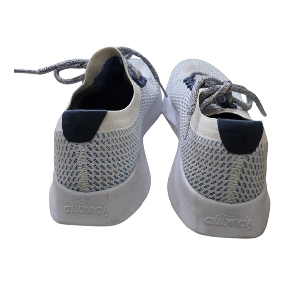 Allbirds Tree Dasher 2 Blue and White Knit Sneakers - Picture 5 of 10